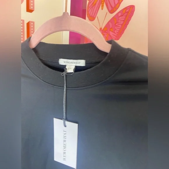 WEWORWWHAT Thermal Long Sleeve in Black - Picture 6 of 9